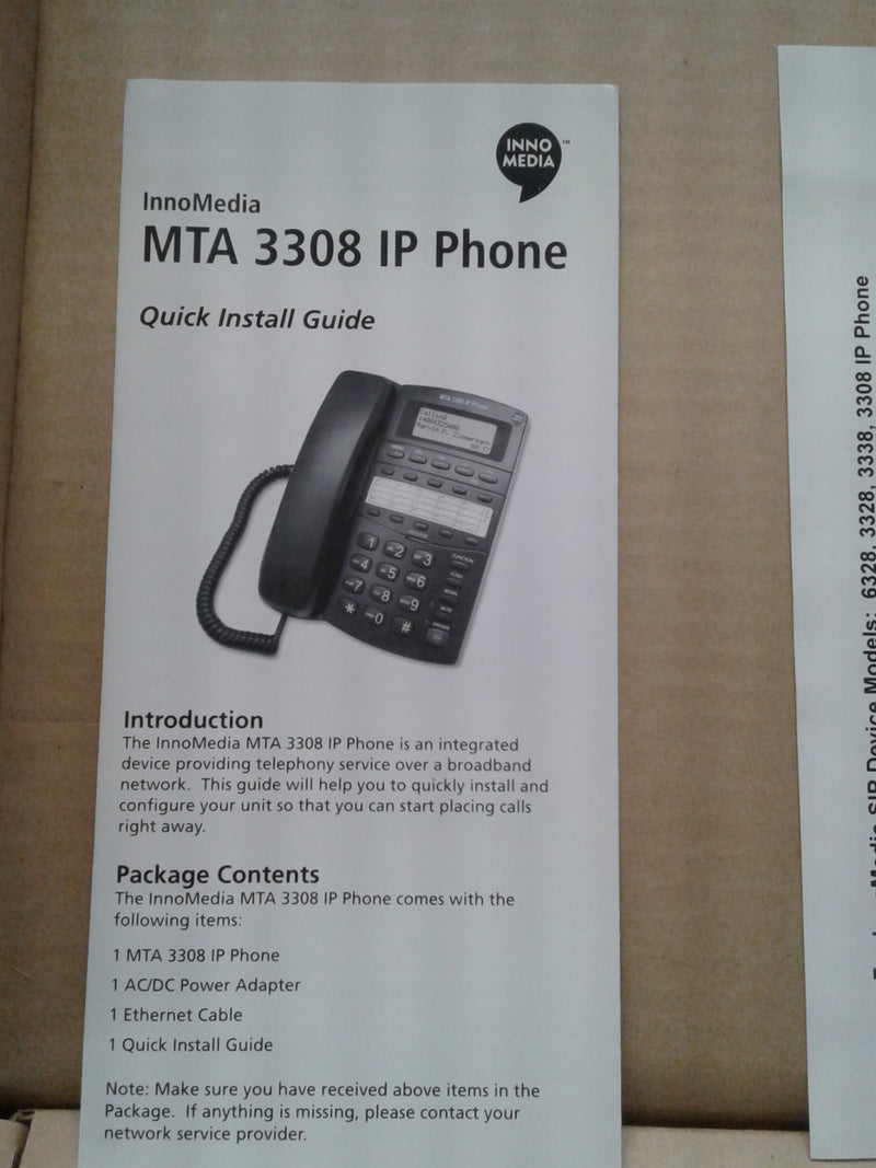 IP Phones InnoMedia MTA 3308